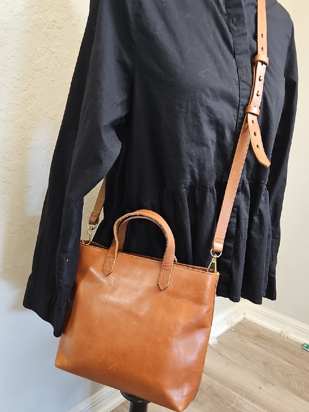 Madewell Transport Crossbody In Brown Leather